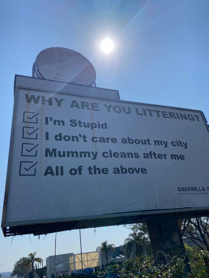 Why are you littering?