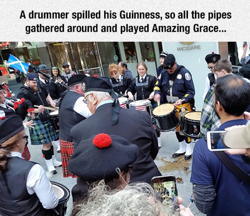The Only Appropriate Response To Spilled Guinness, RIP