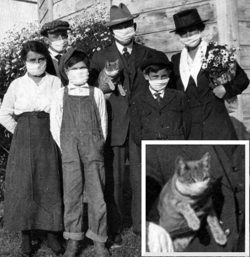 Spanish Flu, 1918. Family Portrait.