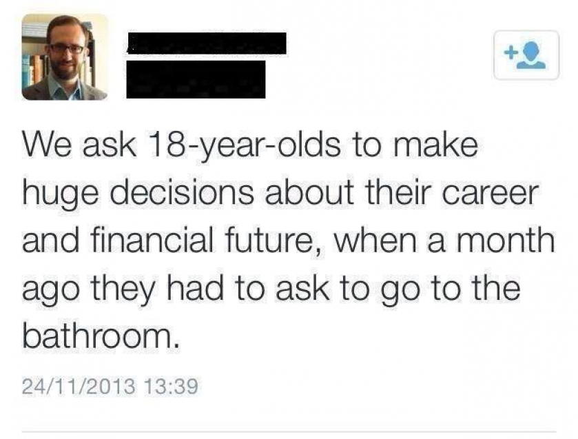                          He’s got a point                      