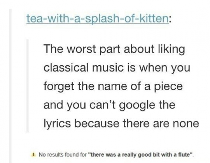 Worst Part About Liking Classical Music