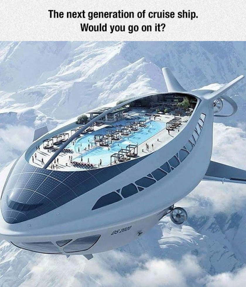 Flying Cruise Ship