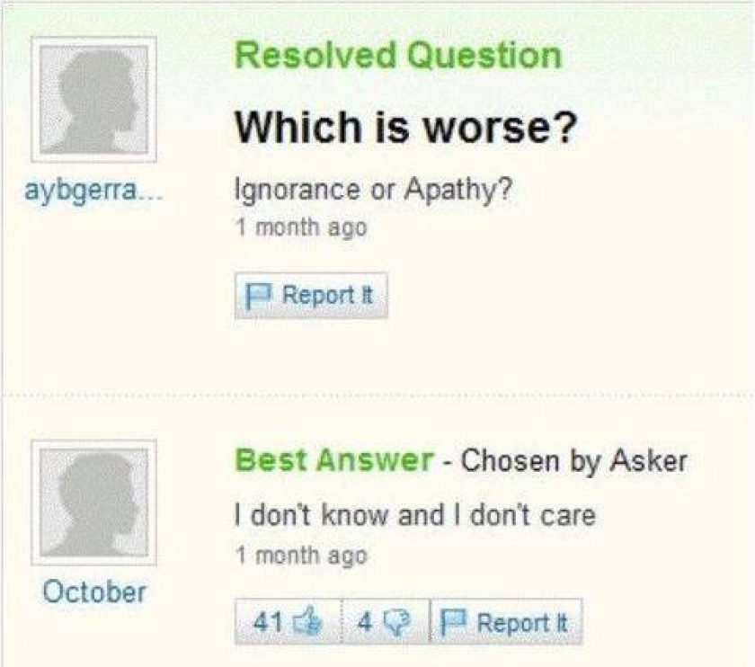                          Which is worse                      
