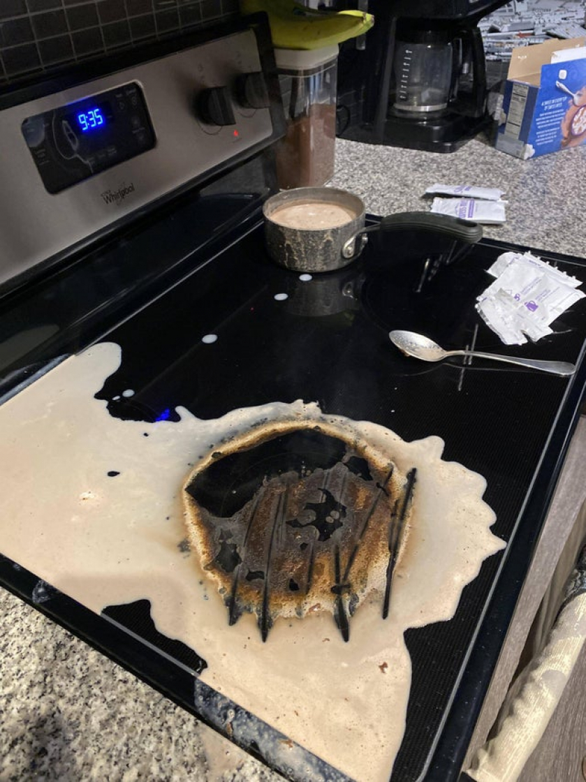 My girlfriend was in charge of making hot chocolate tonight