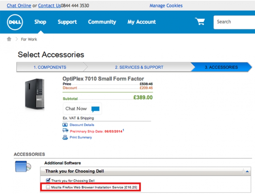                          Meanwhile at Dell                      