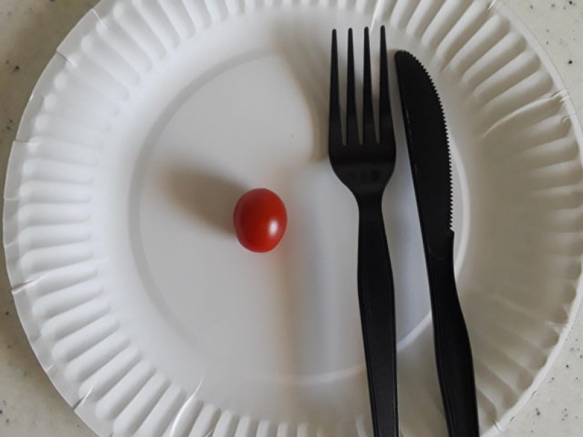 Living off the grid first harvest, planted my tomato plant on the first day of lockdown.