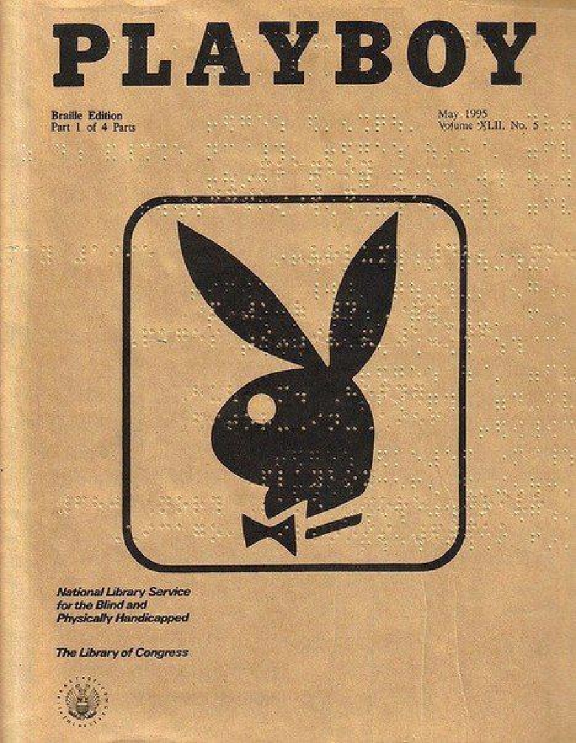 Playboy in braille.