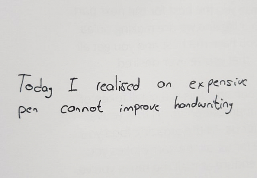 I blamed my stationary my entire life