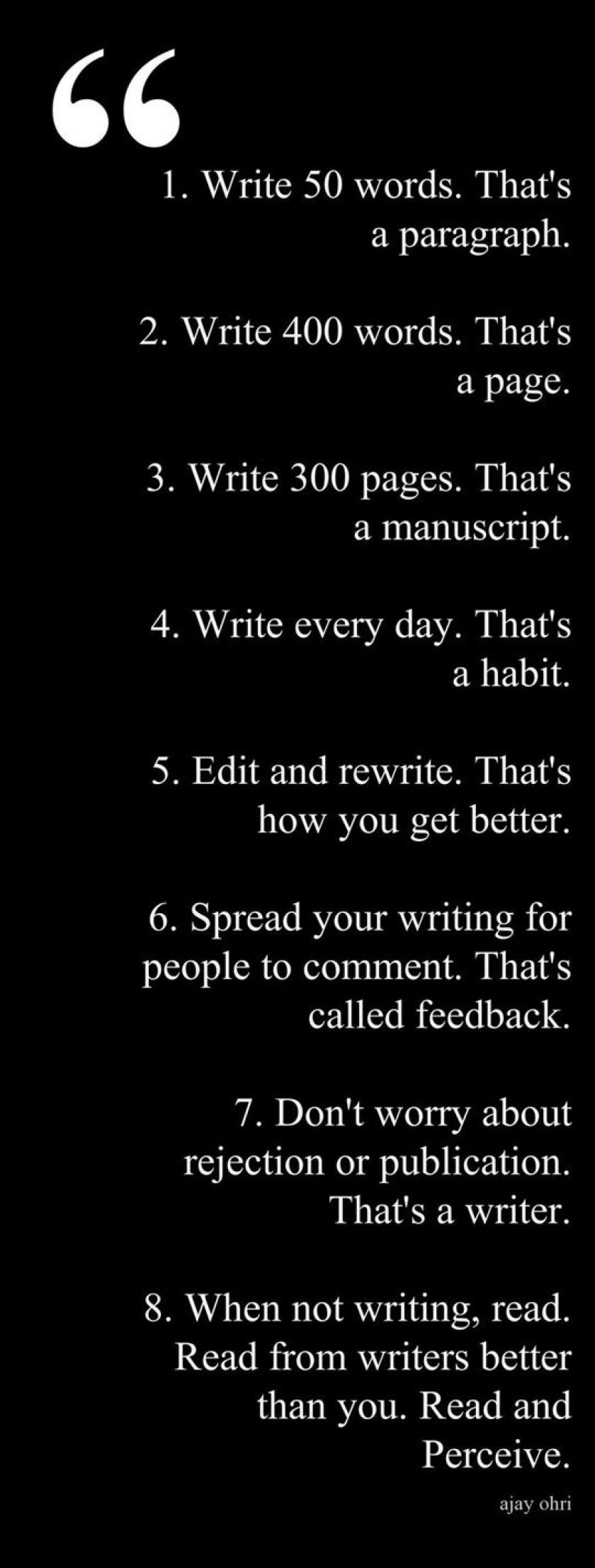 Valuable Advice About Writing