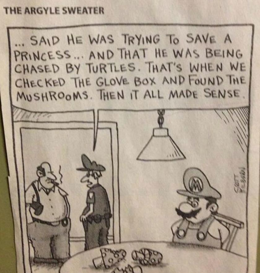 Oh No, Mario Is In Trouble