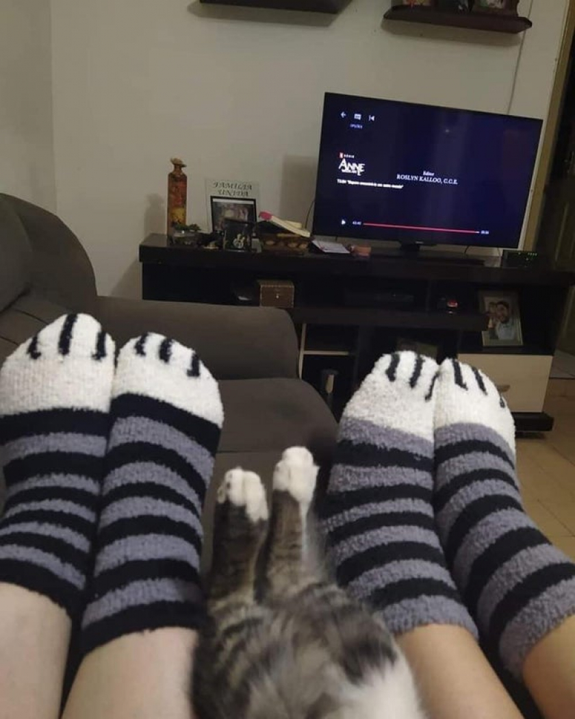 Movie night with mom and dad