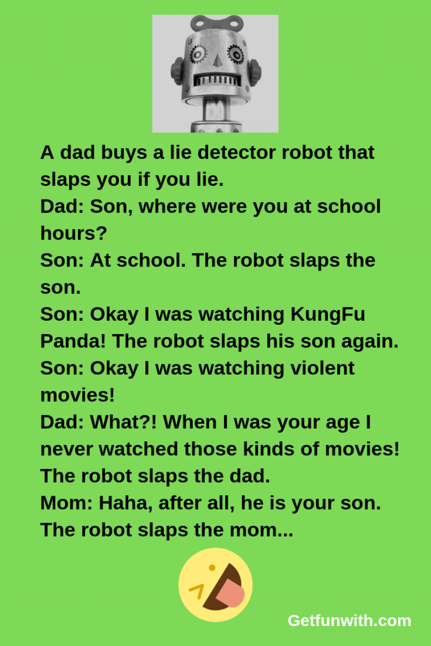 Lie detector robot