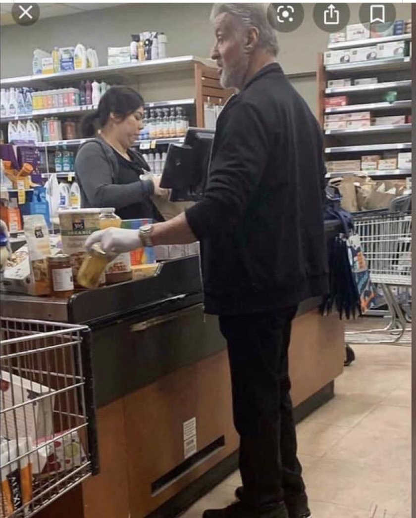 I wasn't worried about Corona virus until I saw Rambo wearing gloves