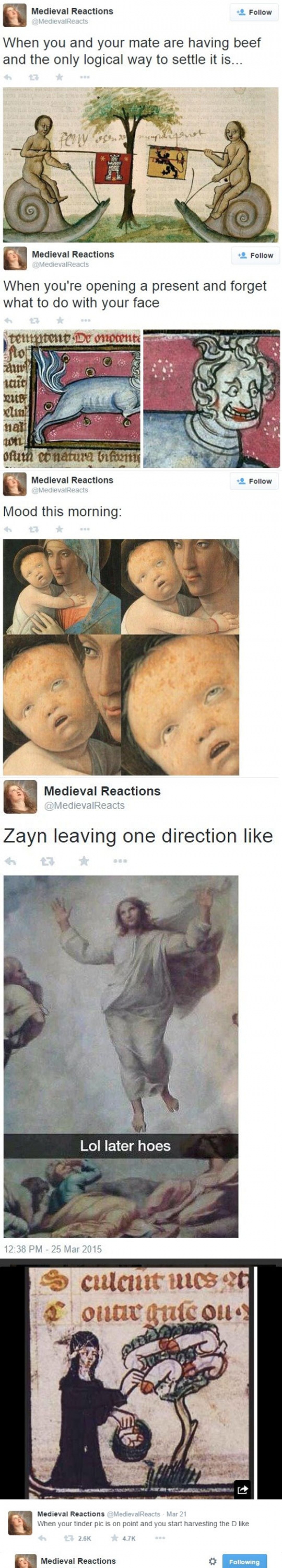 Medieval Reactions On Twitter