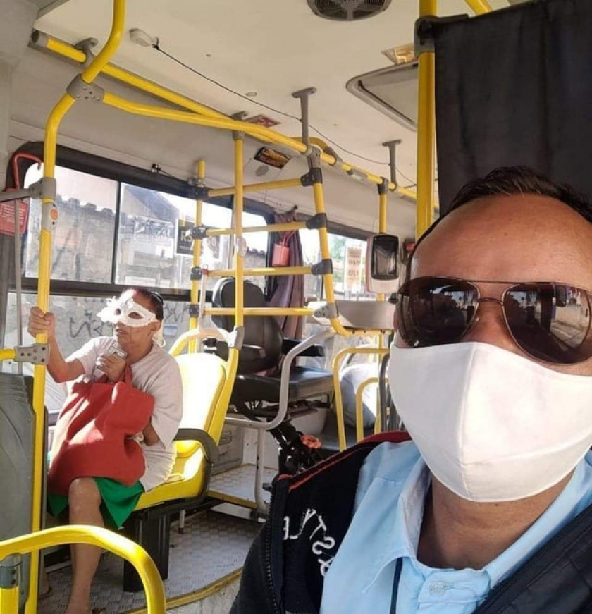 They said put in a mask. Didn't say which kind of mask!