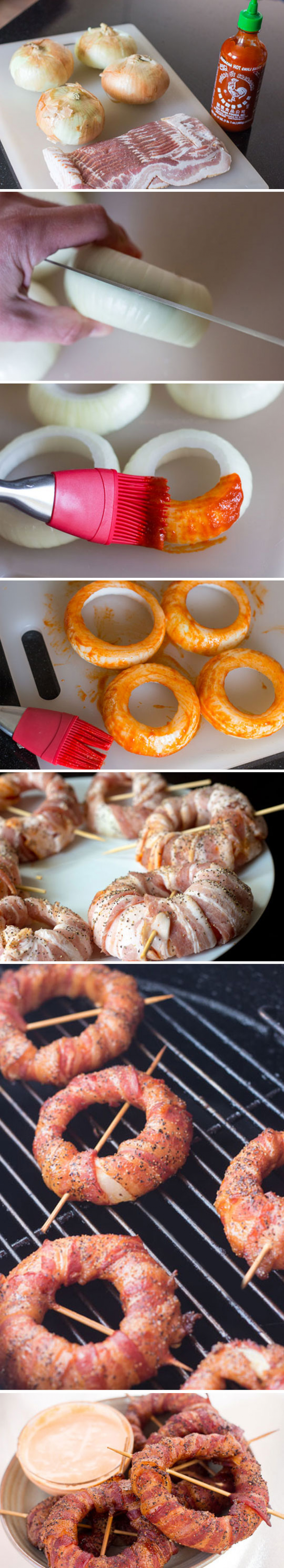 Grilled Bacon Onions