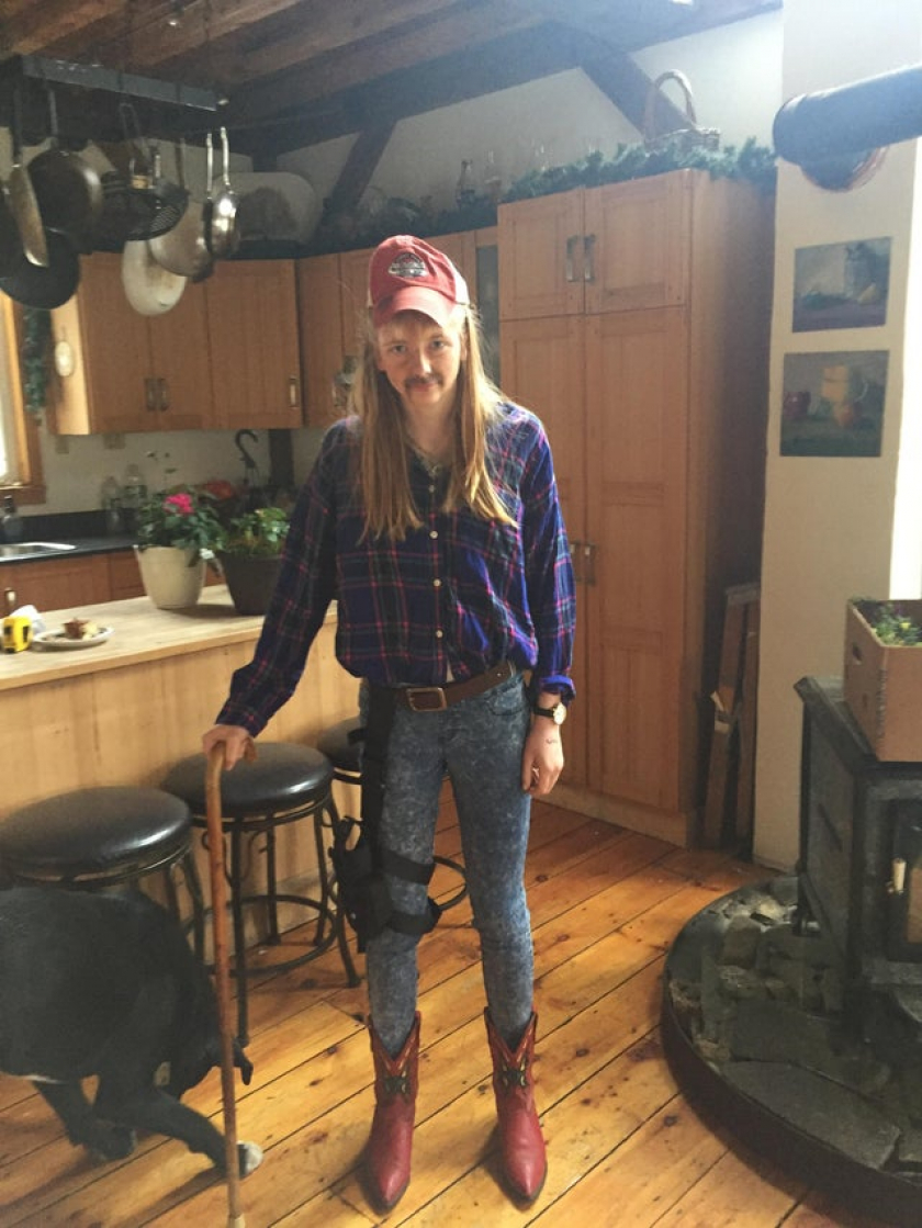 Got my sister to dress up as Joe Exotic