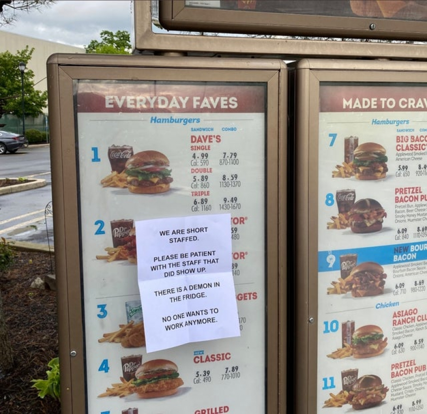 Sir, this is a Wendy's.