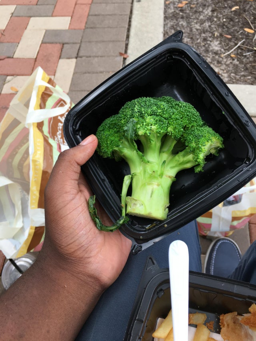 I went to Cheesecake Factory for Mother’s Day, ordered a side of broccoli and got this sexy big boy.