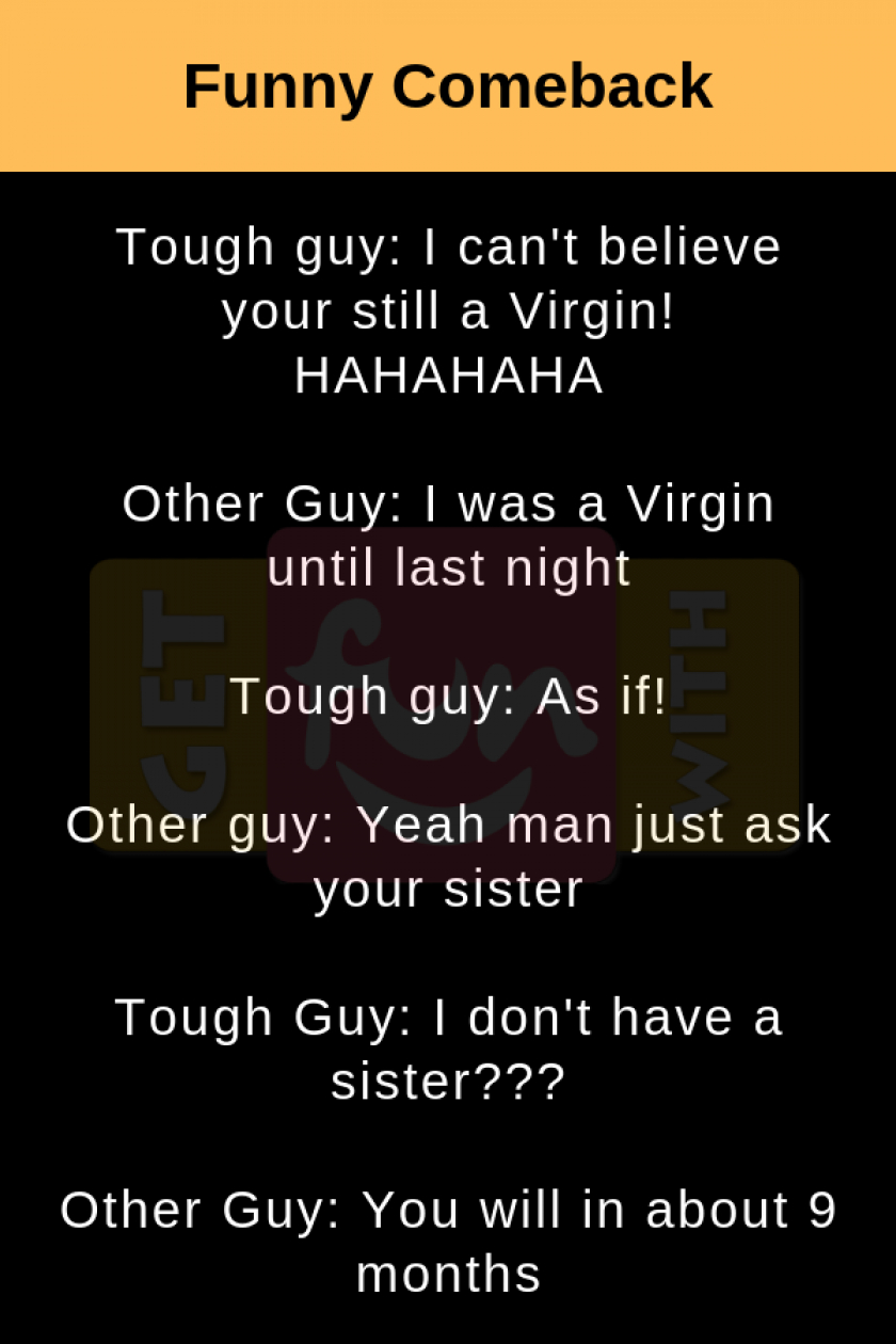 funny comeback