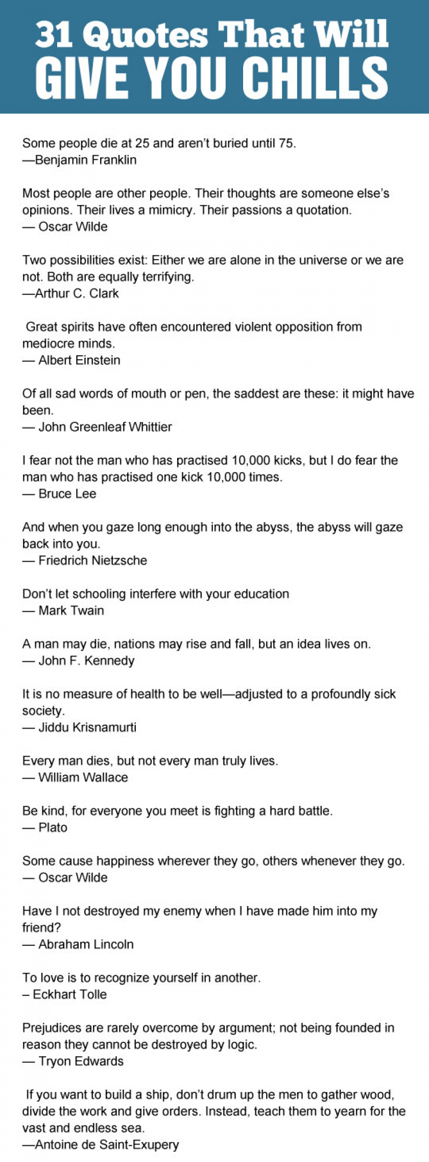 Quotes That Gives You Chills