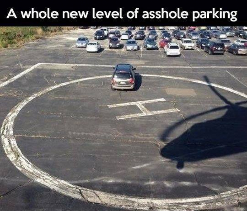                          New Level Of Asshole Parking                      