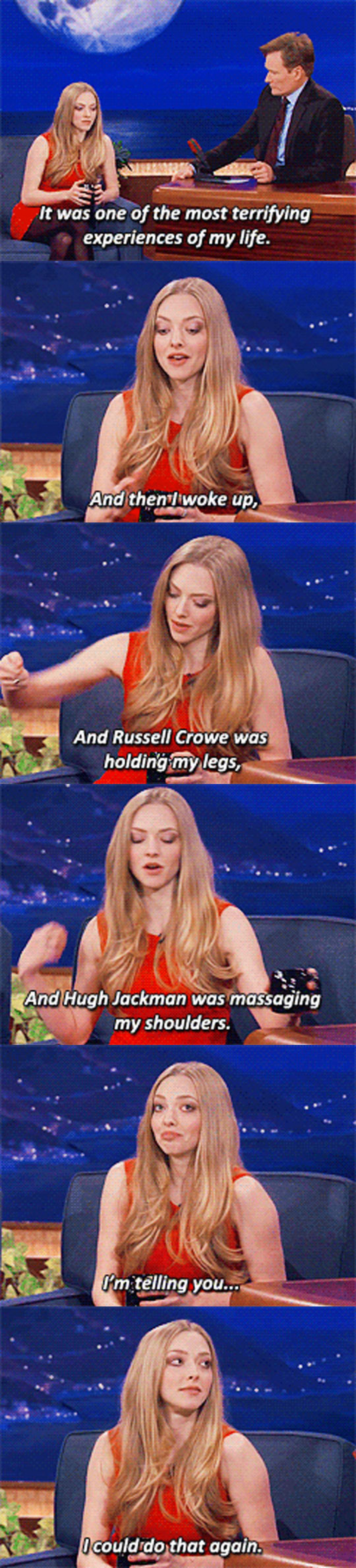 Amanda Seyfried Fainting On The Set Of Les Miserables