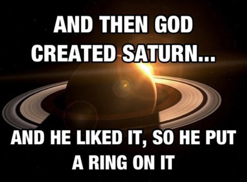Then God Created Saturn