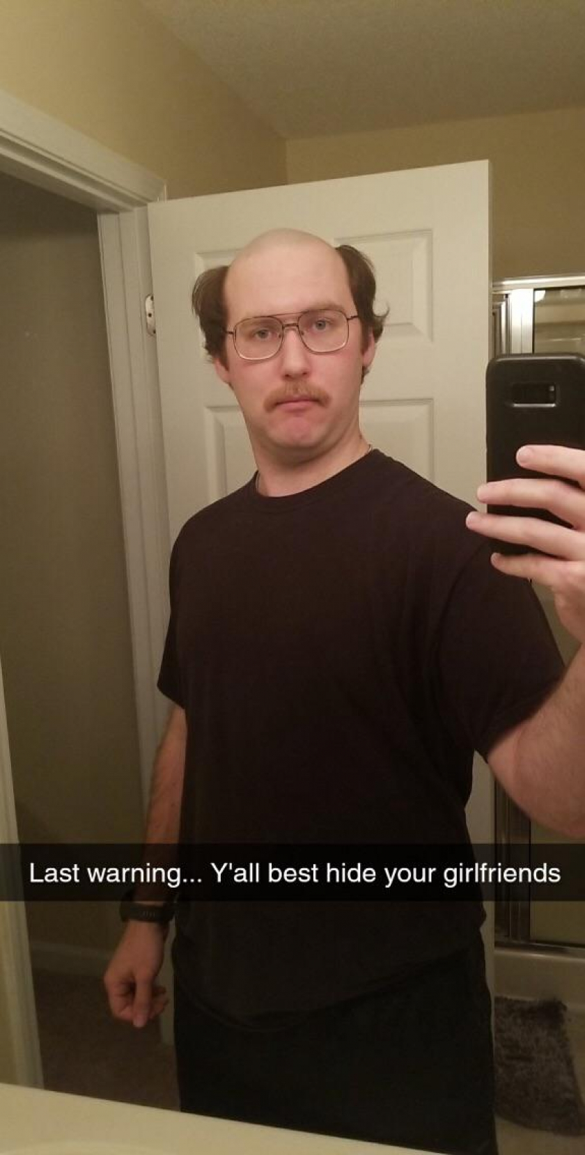 My 23 Year Old Brother Decided to Shave His Hair and Beard so That He Could Look Like an Old Man...