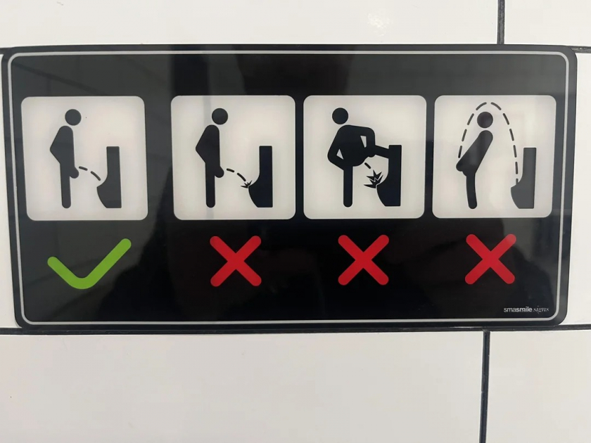 Random sign in a restaurant 