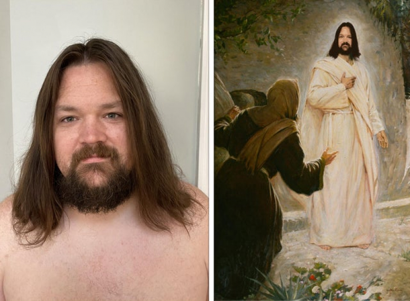 I've been growing my hair out for almost 2 years to make this Facebook post today. No one suspects a thing!