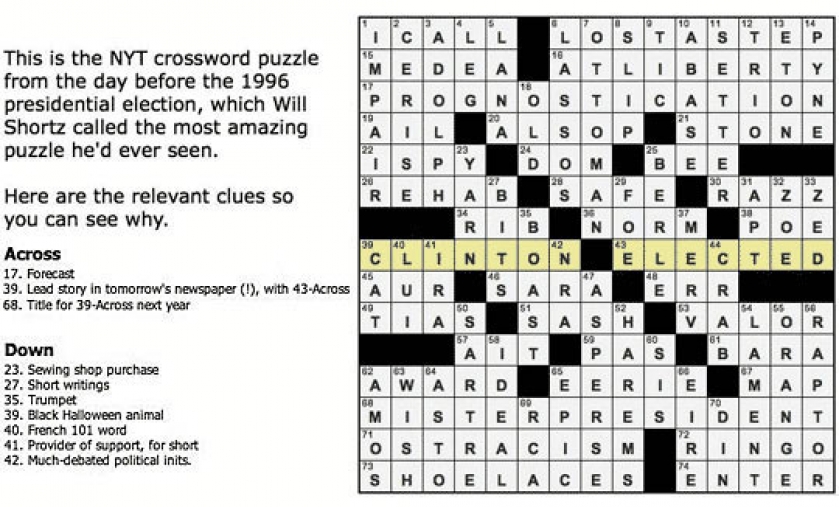The Most Amazing Crossword Puzzle In History