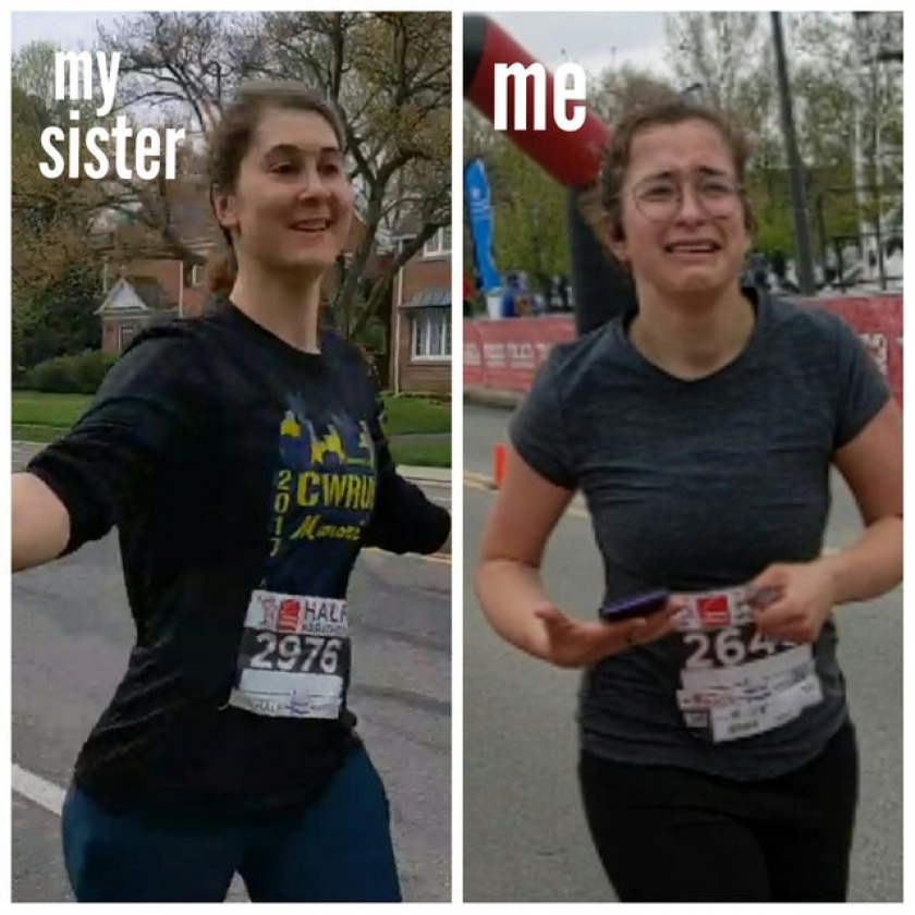 My sister: 