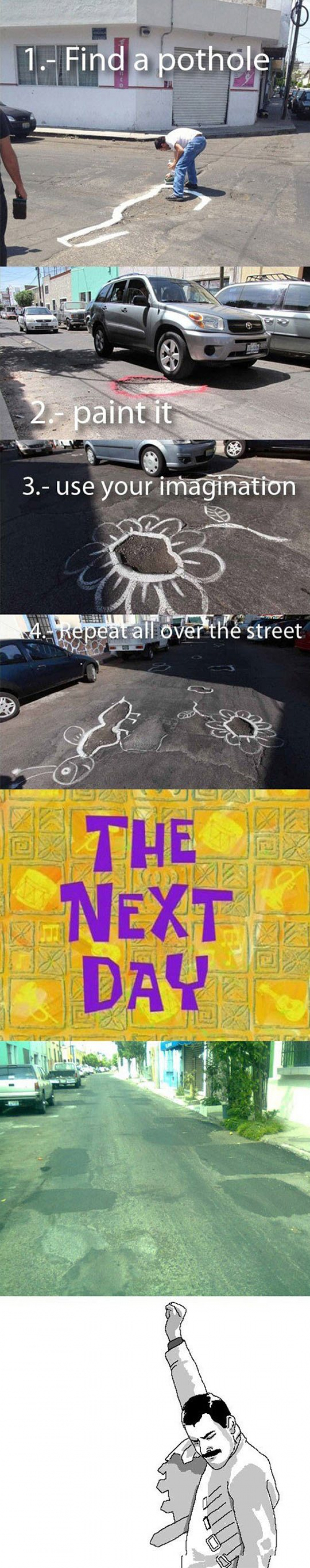 Fixing Potholes Like A Boss
