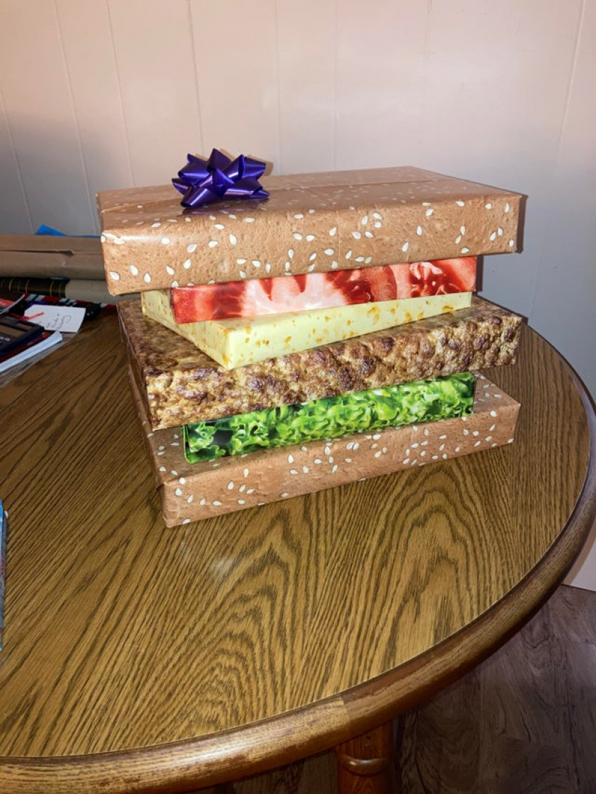 Told my boyfriend I was getting him a burger for Christmas