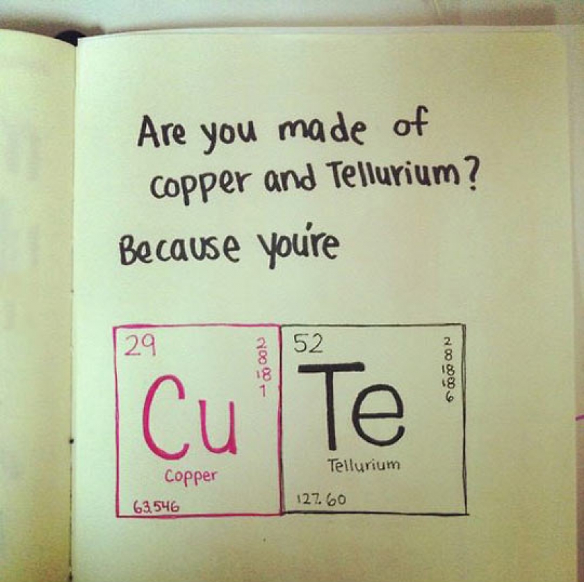 Pick Up Line, Chemistry Style