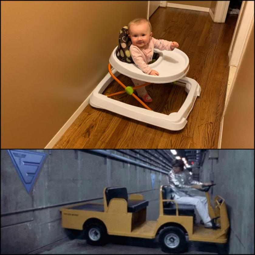 Watched her Austin Powers it for a good 2 minutes