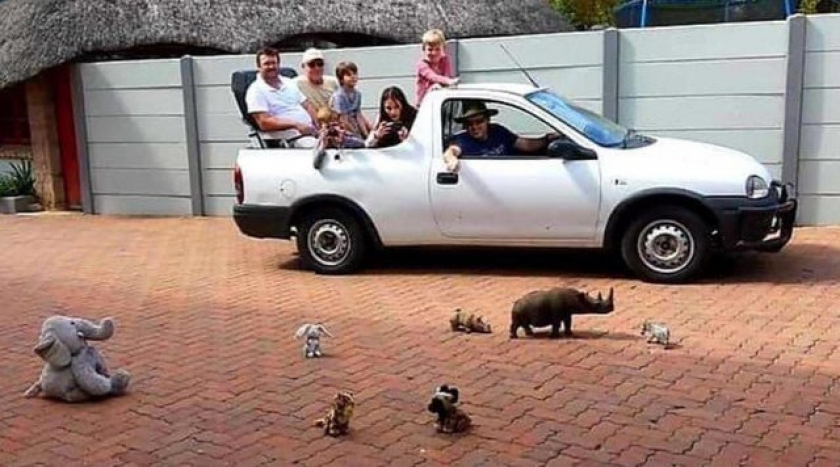 Quarantined South African family going on safari