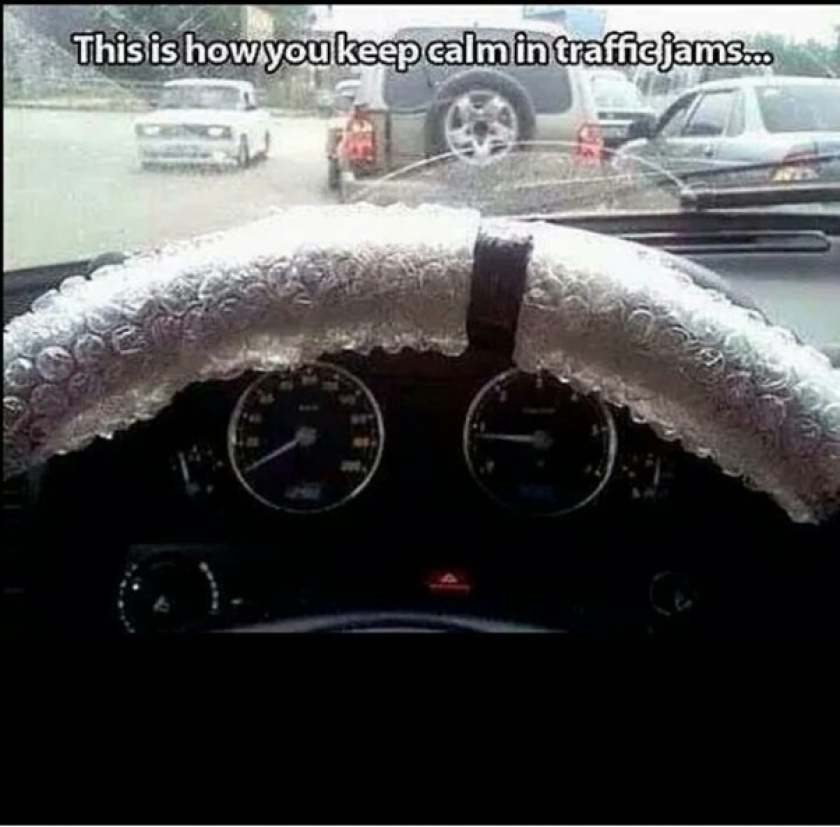 How you keep calm in the traffic