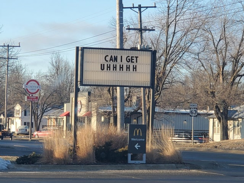 Spotted at my local McDonald's. I feel uhhhh... mocked.
