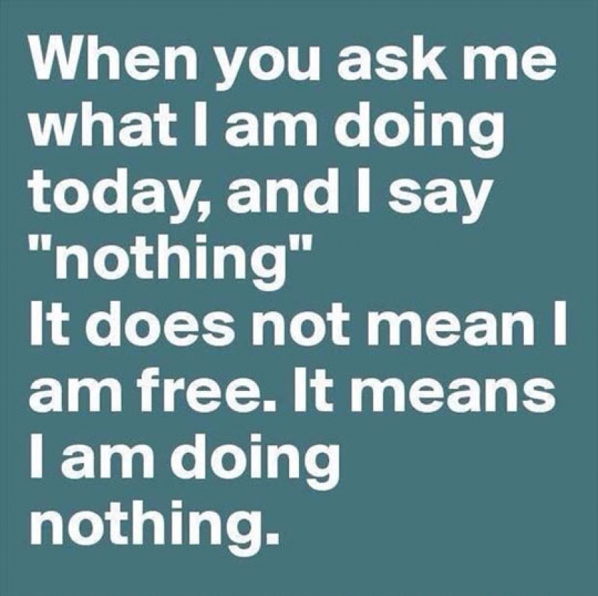 I Am Doing Nothing