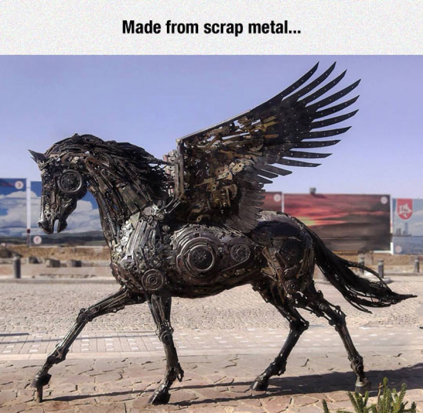 Incredible Pegasus Sculpture