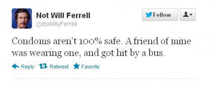                          Condoms are not safe                      