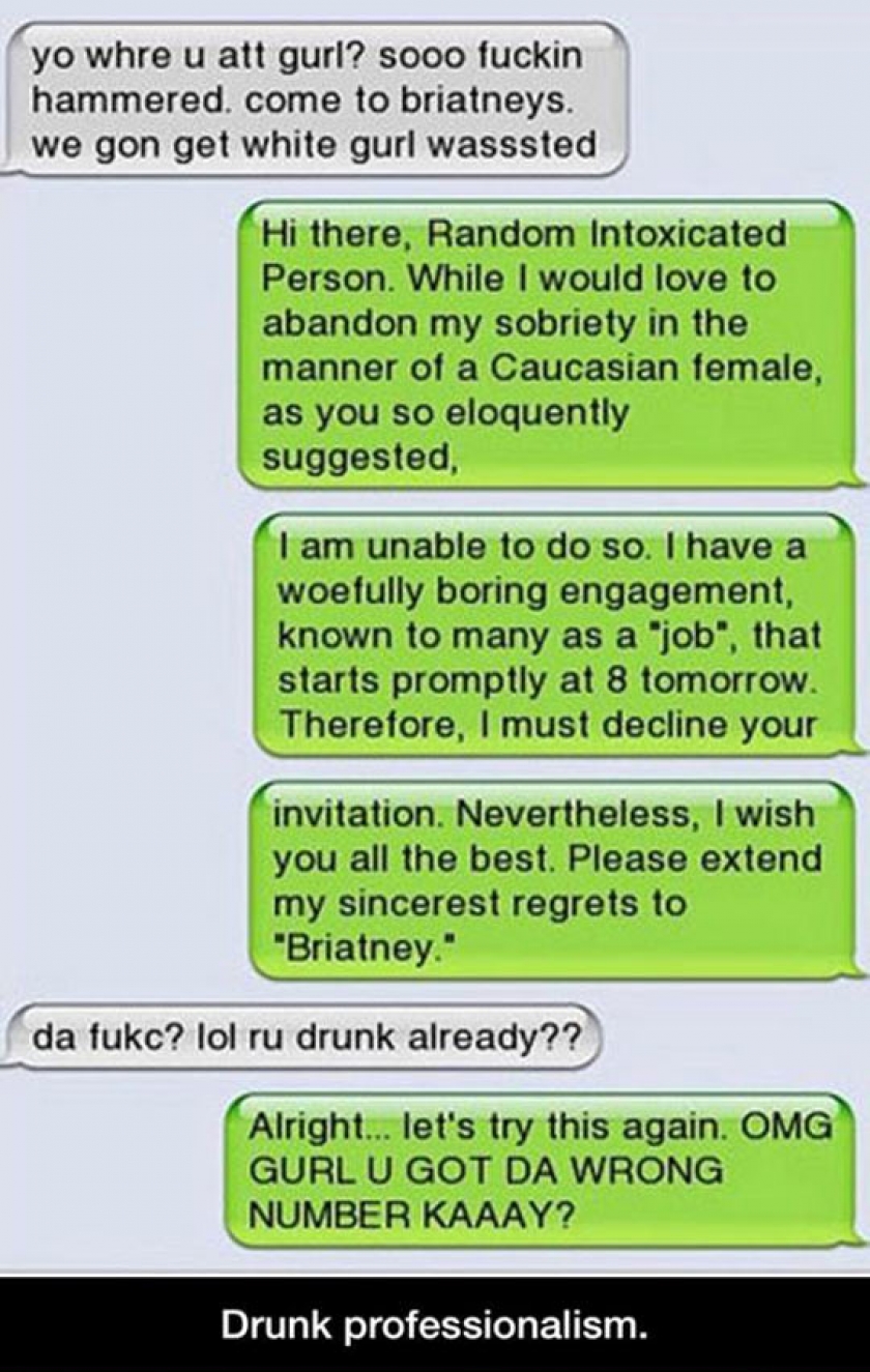 Random Intoxicated Person