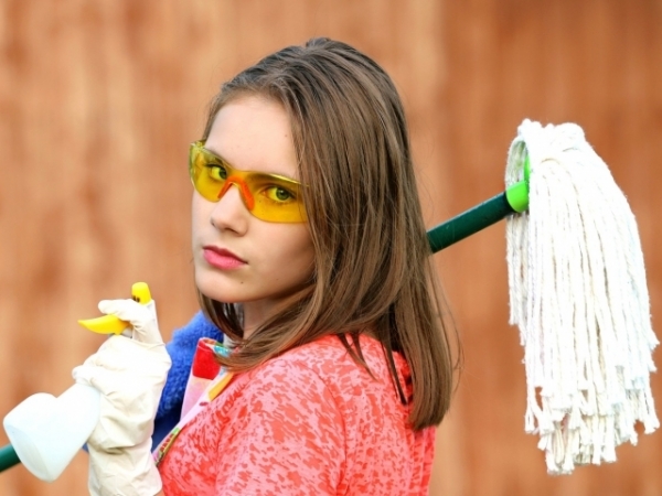 You can always get yourself in the mood for tidying by....