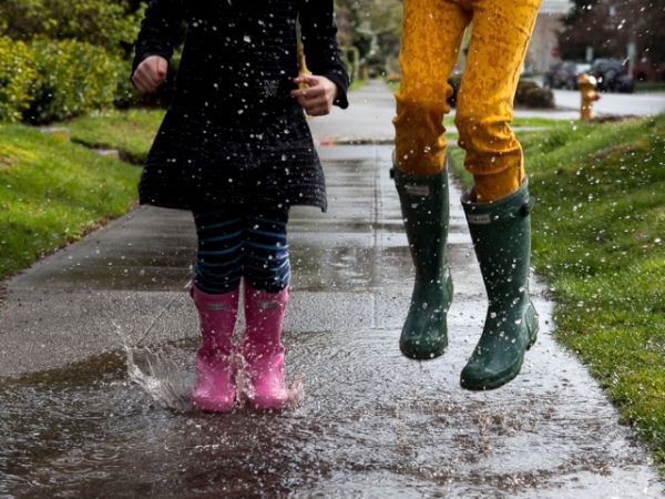 On a scale of 1-10, with 10 being the most, how much do you enjoy playing in the rain?