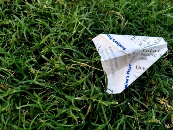 How many receipts are in your wallet or purse?