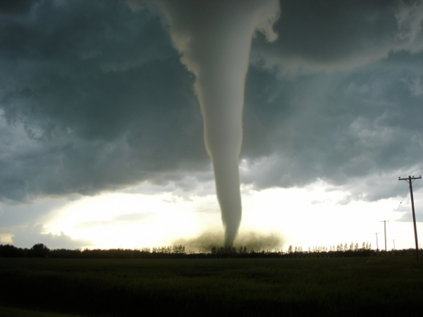 How would you feel if you saw a tornado in the distance?