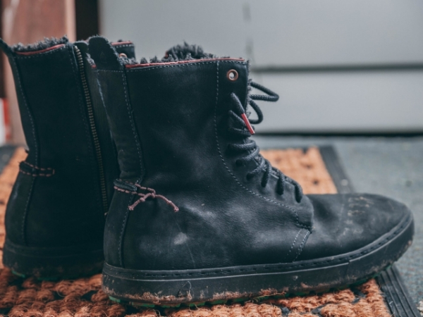 You get your shoes so muddy you can't take them in the house. When do clean them enough to wear them again?