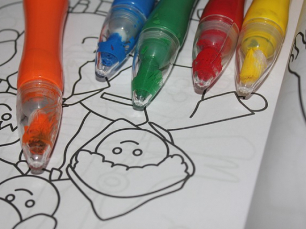 When you were a child, your coloring book...